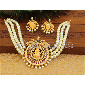 Designer Temple peacock Necklace set M759 - Necklace Set