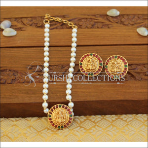 Designer Temple pendant set M666 - multi - Pendant Set