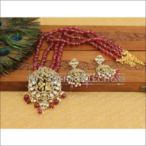 Designer Victorian AD Stones RadhaKrishna Necklace Set M2809 - Necklace Set