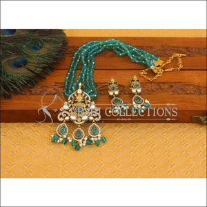 Designer Victorian AD Stones Temple Necklace Set M2801 - Necklace Set