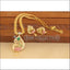 Elegant Gold Plated CZ Peacock Pendant Necklace Set M3051