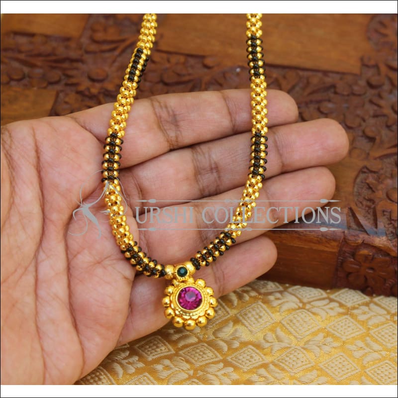 ELEGANT GOLD PLATED NECKLACE UTV687 - Necklace Set