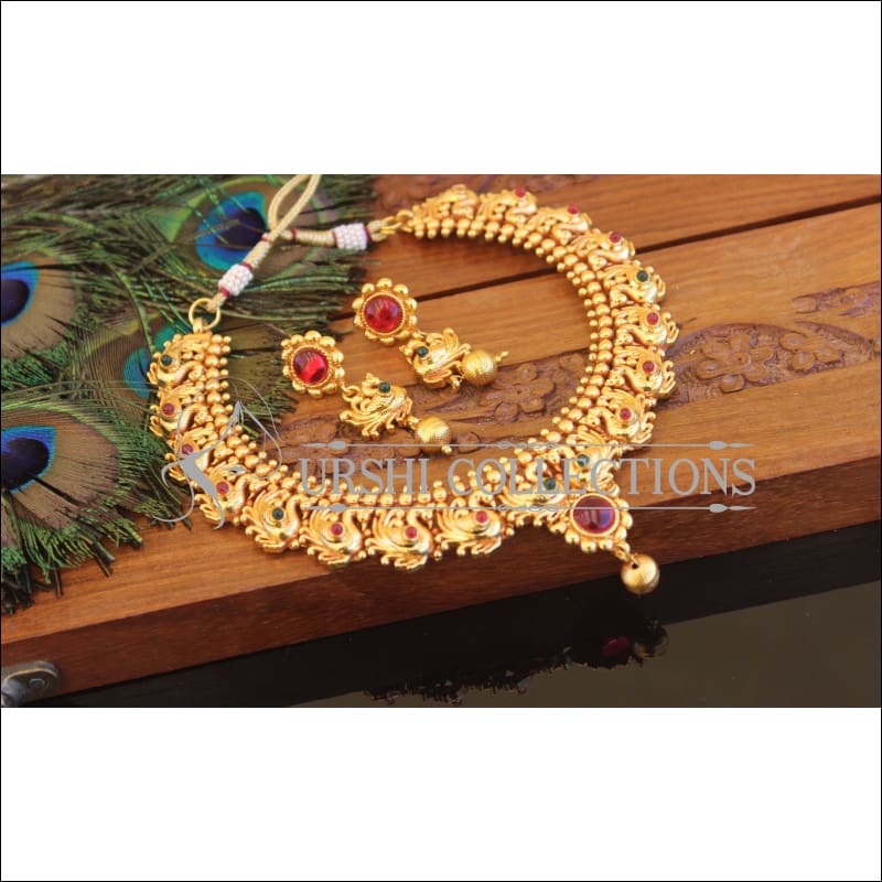 Geru Polish Peacock Necklace Set M2410 - Necklace Set