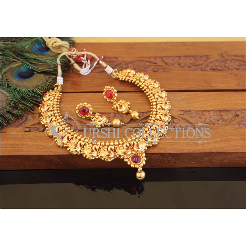 Geru Polish Peacock Necklace Set M2411 - Necklace Set