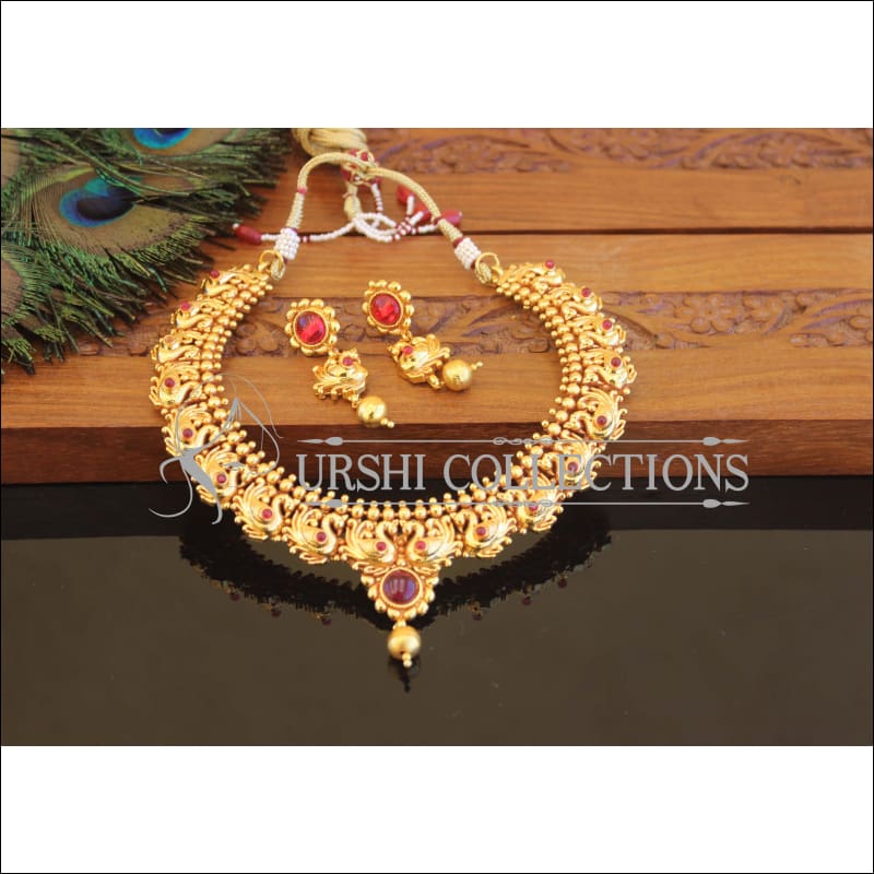 Geru Polish Peacock Necklace Set M2411 - Necklace Set