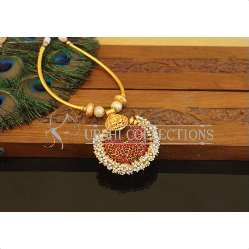 Geru Polish Temple Kempu Necklace M2429 - Necklace Set