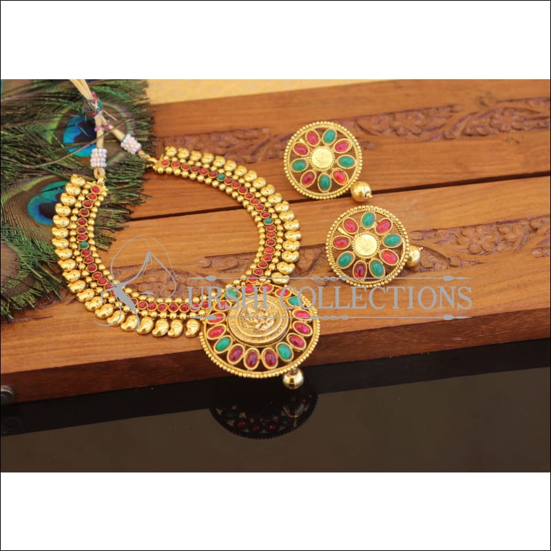 Geru Polish Temple Necklace Set M2421 - Necklace Set