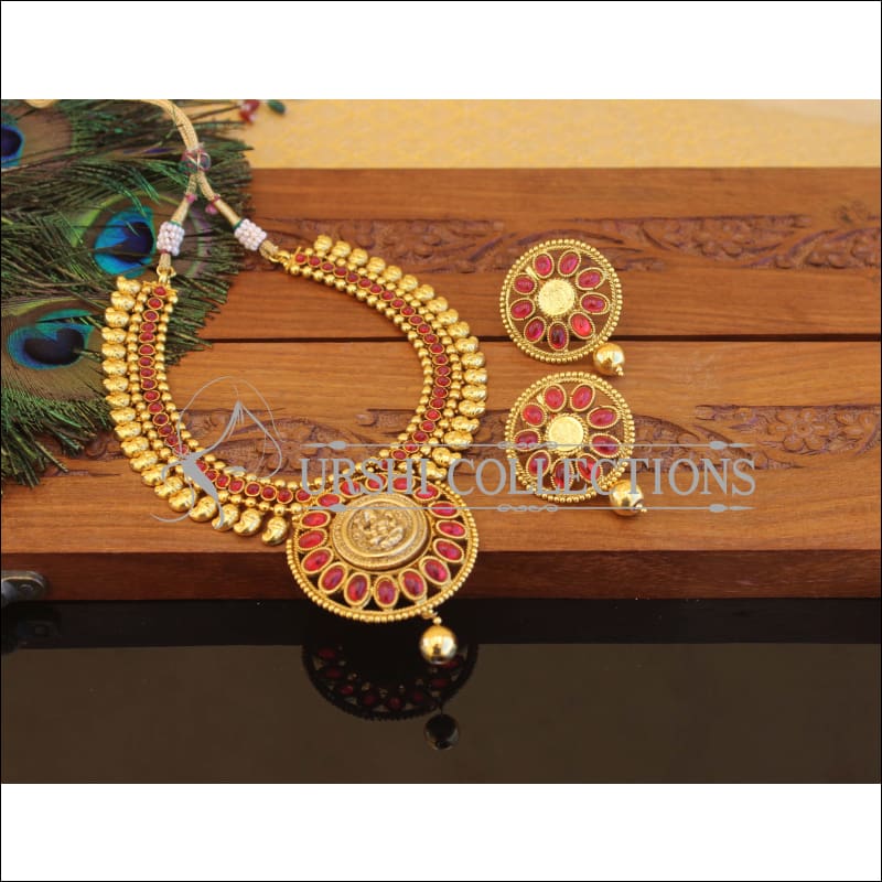 Geru Polish Temple Necklace Set M2422 - Necklace Set