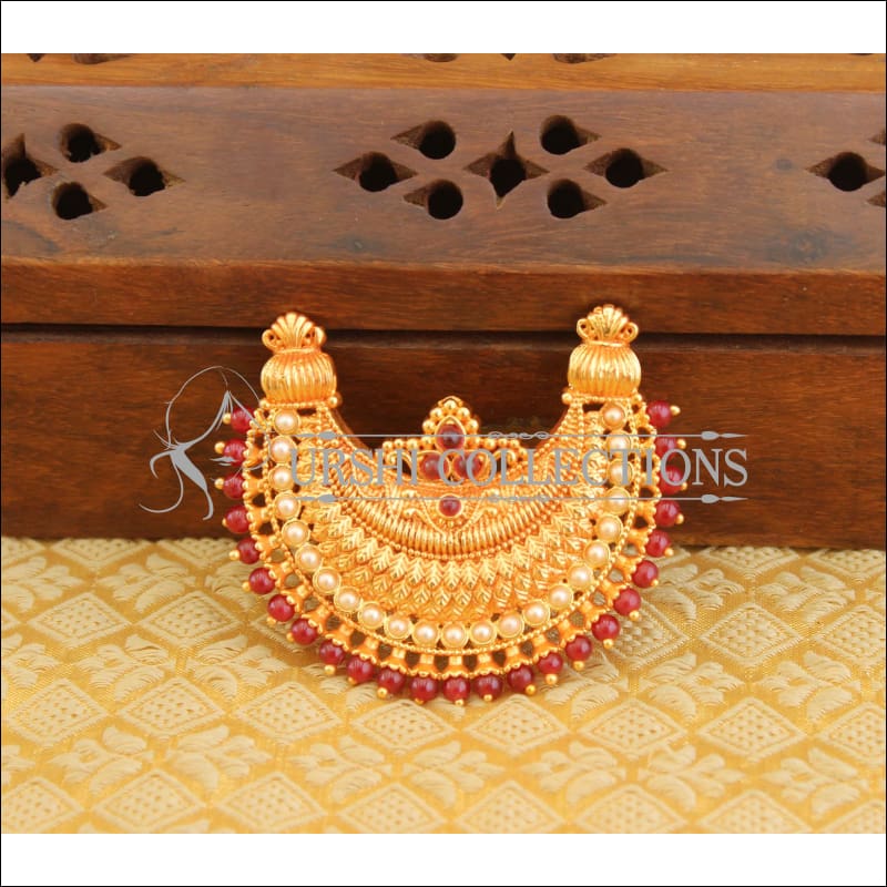 Gheru polish gold plated pendant M1043 - Pendant Set