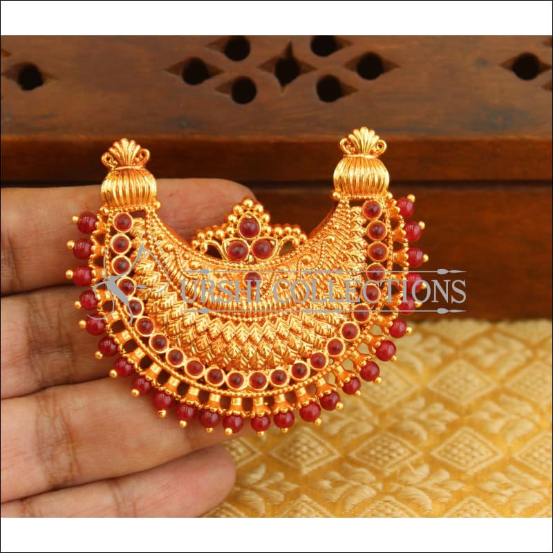 Gheru polish gold plated pendant M1045 - Pendant Set