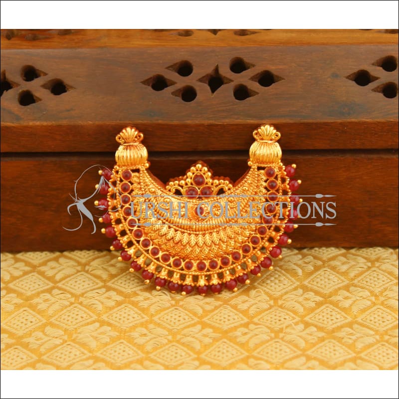 Gheru polish gold plated pendant M1045 - Pendant Set