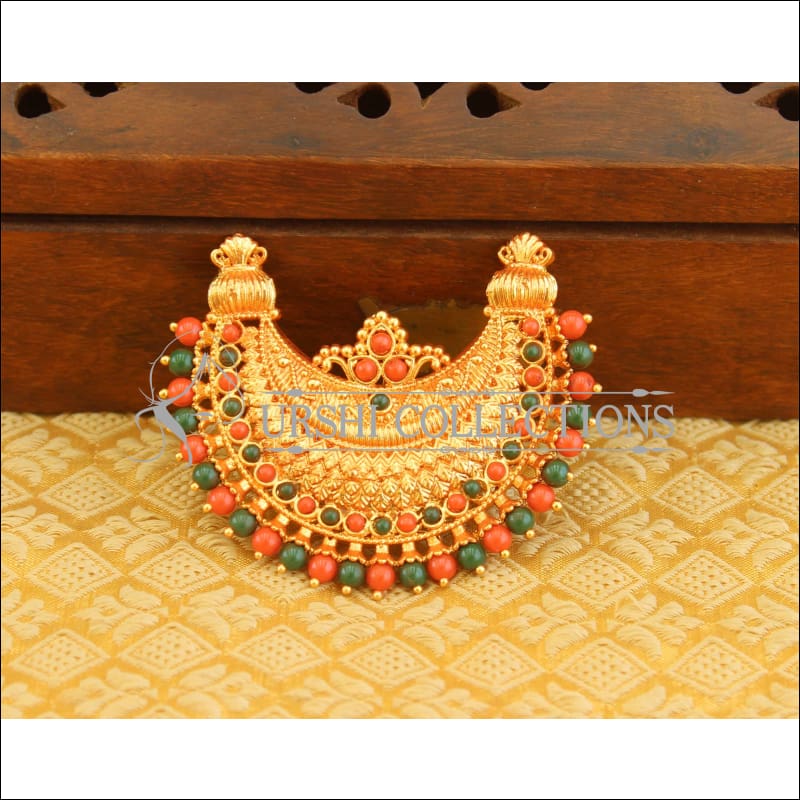 Gheru polish gold plated pendant M1046 - Pendant Set