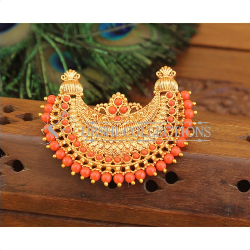 Gheru polish gold plated pendant M1049 - Pendant Set