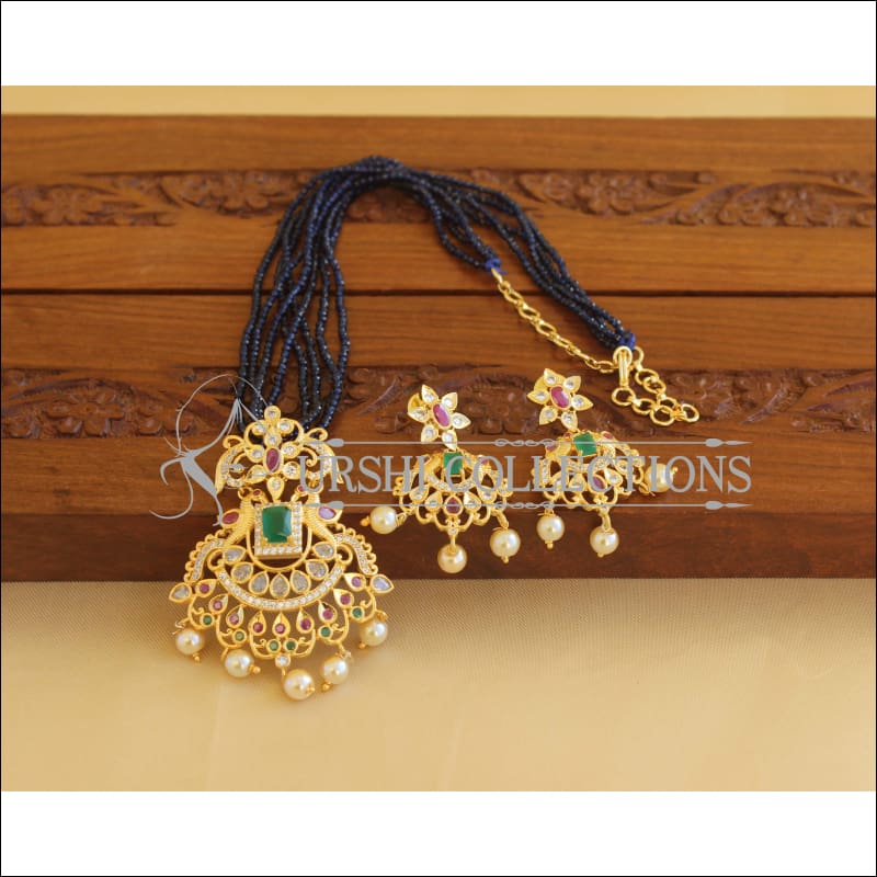 Gold Plated Beads Necklace Set M1857 - Necklace Set