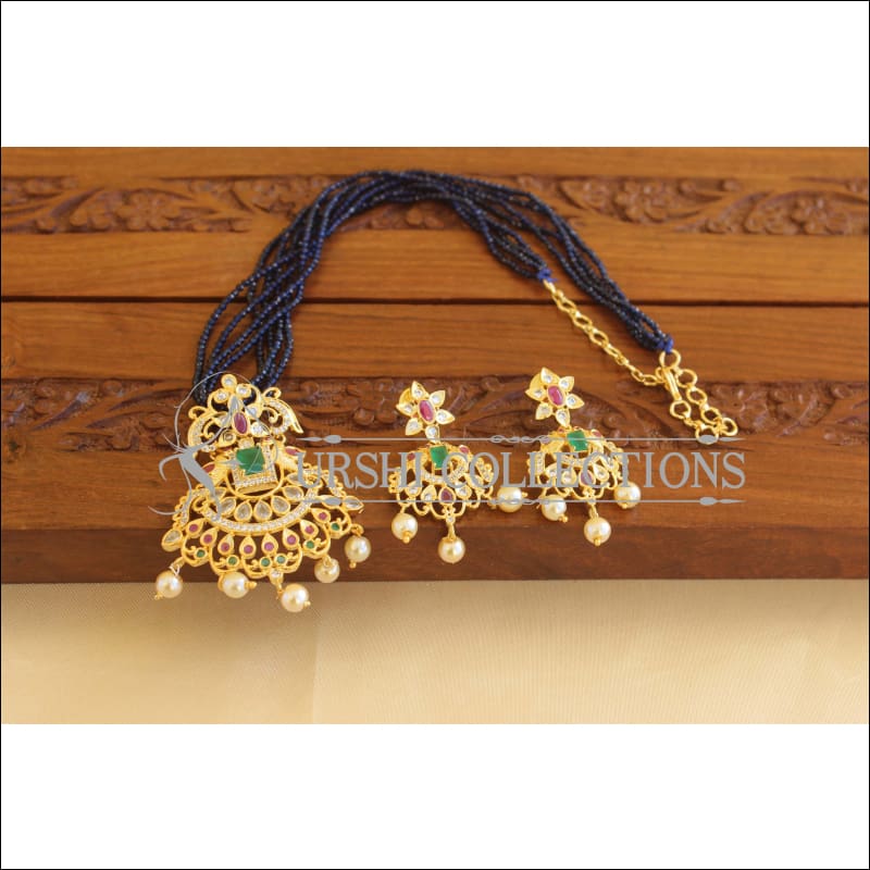 Gold Plated Beads Necklace Set M1857 - Necklace Set