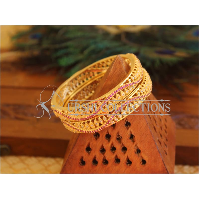 Gold Plated CZ Bangles M1709 - 2.4 - Bangles