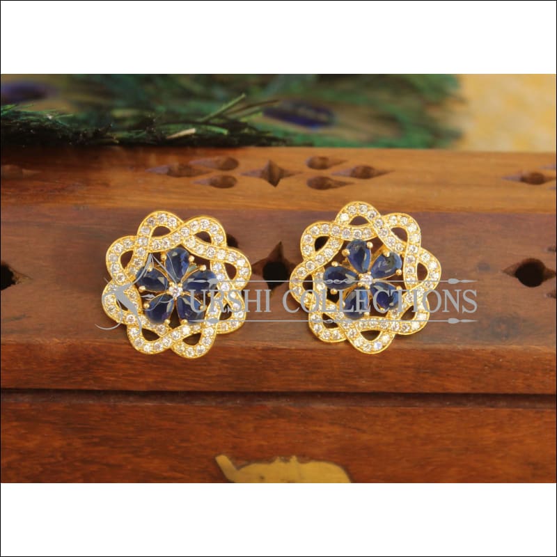 Gold plated CZ Earrings M365 - EARRINGS
