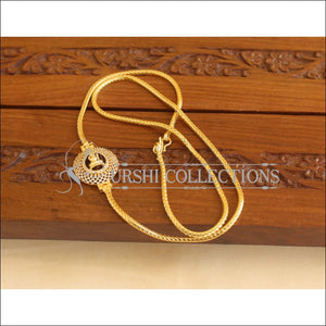 Gold Plated CZ Lakshmi Moppu Chain M1920 - Necklace Set