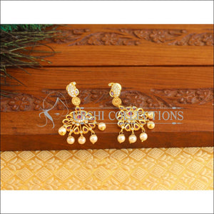 Gold Plated CZ Mango Earrings M1852 - Earrings