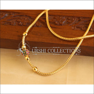 Gold Plated CZ Moppu Chain M1925 - Necklace Set