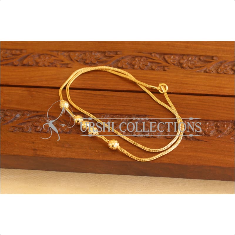 Gold Plated CZ Moppu Chain M1930 - Necklace Set