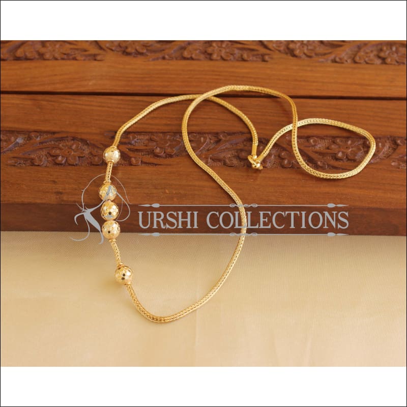 Gold Plated CZ Moppu Chain M1930 - Necklace Set