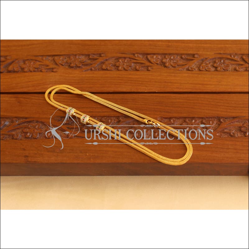 Gold Plated CZ Moppu Chain M1932 - Necklace Set