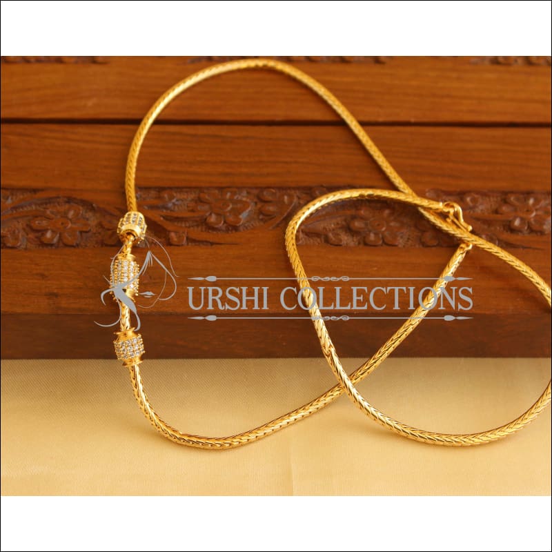 Gold Plated CZ Moppu Chain M1933 - Necklace Set