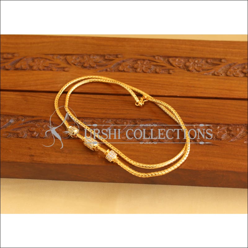 Gold Plated CZ Moppu Chain M1933 - Necklace Set