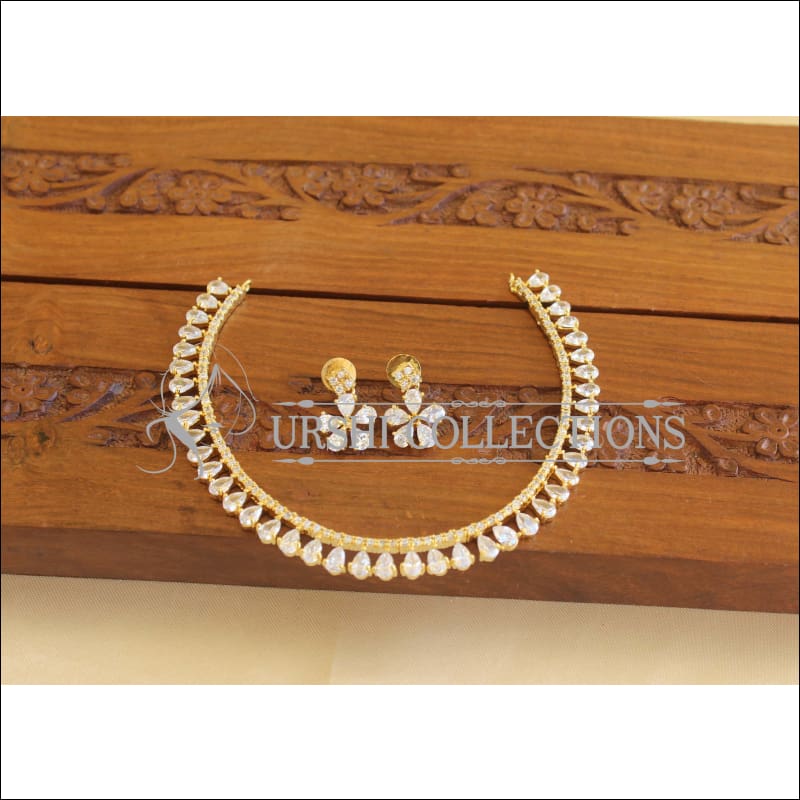 Gold Plated CZ Necklace Set M1853 - Necklace Set