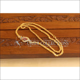 Gold Plated CZ Peacock Moppu Chain M1927 - Necklace Set
