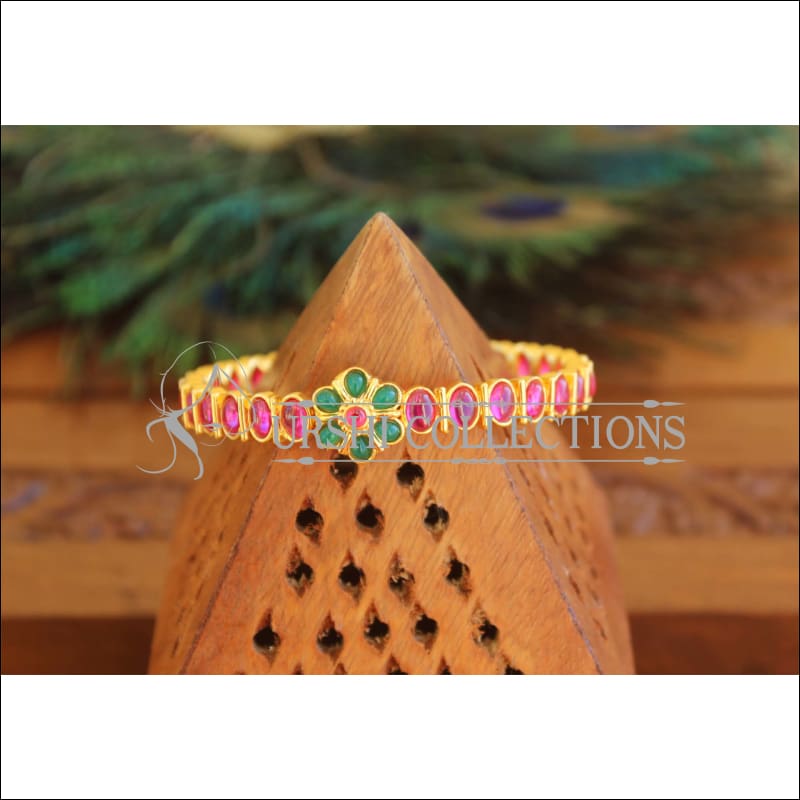 Gold Plated Kempu Kada M1686 - 2.4 - Bangles