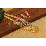 Gold plated kempu necklace M882 - Necklace Set
