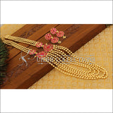 Gold plated kempu necklace M883 - Necklace Set