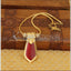 Gold plated kerala style necklace M275
