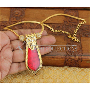 Gold plated kerala style necklace M275 - Necklace Set