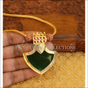 Gold plated kerala style necklace M278 - Necklace Set