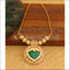 Gold plated kerala style palakka necklace U-21