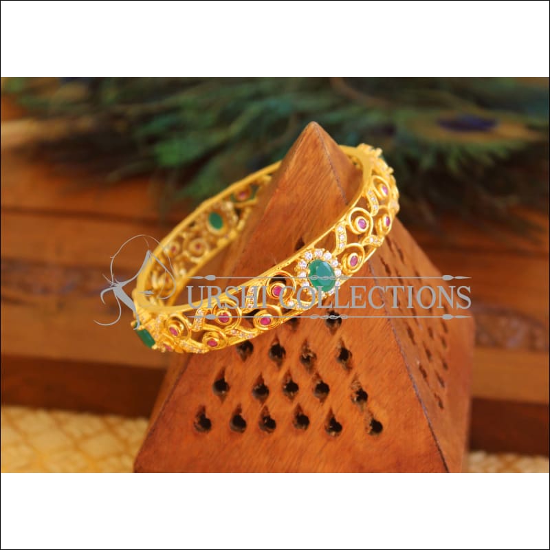 Gold Plated Multicolor Kada M1687 - 2.6 - Bangles