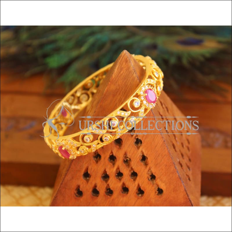 Gold Plated Multicolor Kada M1690 - 2.4 - Bangles
