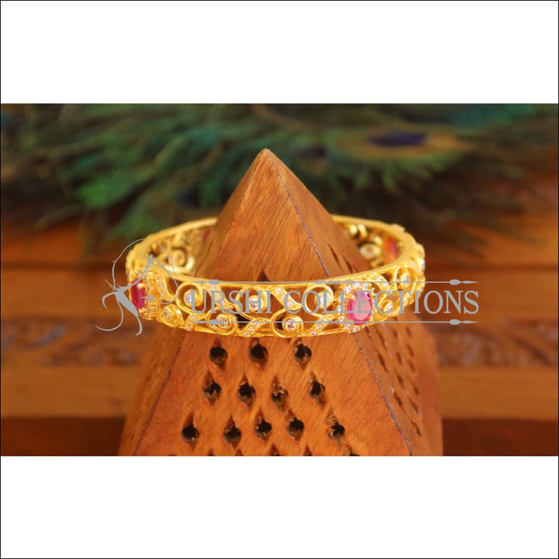 Gold Plated Multicolor Kada M1690 - 2.6 - Bangles