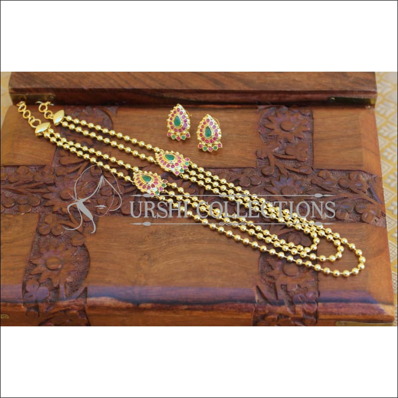 Gold plated necklace set M1215 - Necklace Set