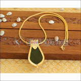 Gold plated Palakka Big pendant with chain M997 - Pendant Set