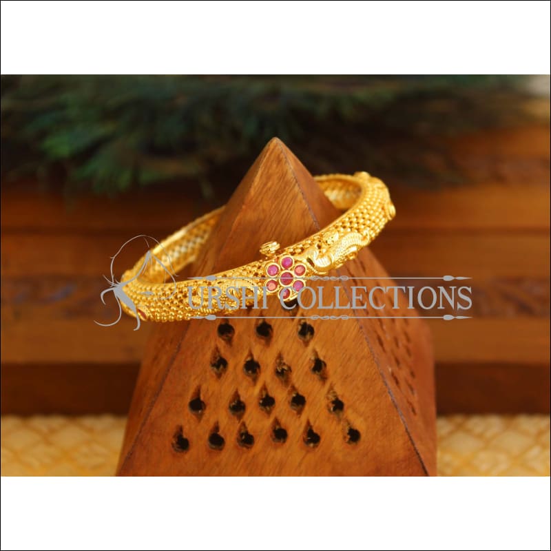 Gold Plated Peacock Bangle M1679 - Bangles