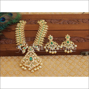 Gold Plated Peacock Necklace M1875 - Necklace Set