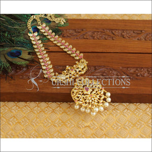 Gold Plated Peacock Necklace M1878 - Necklace Set
