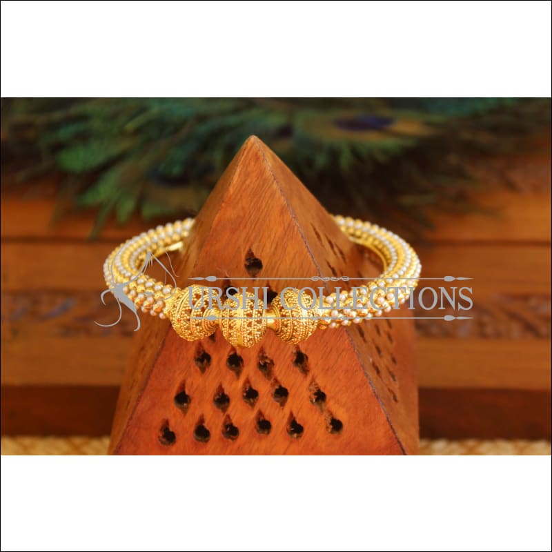 Gold Plated Pearl Bangle M1703 - 2.8 - Bangles