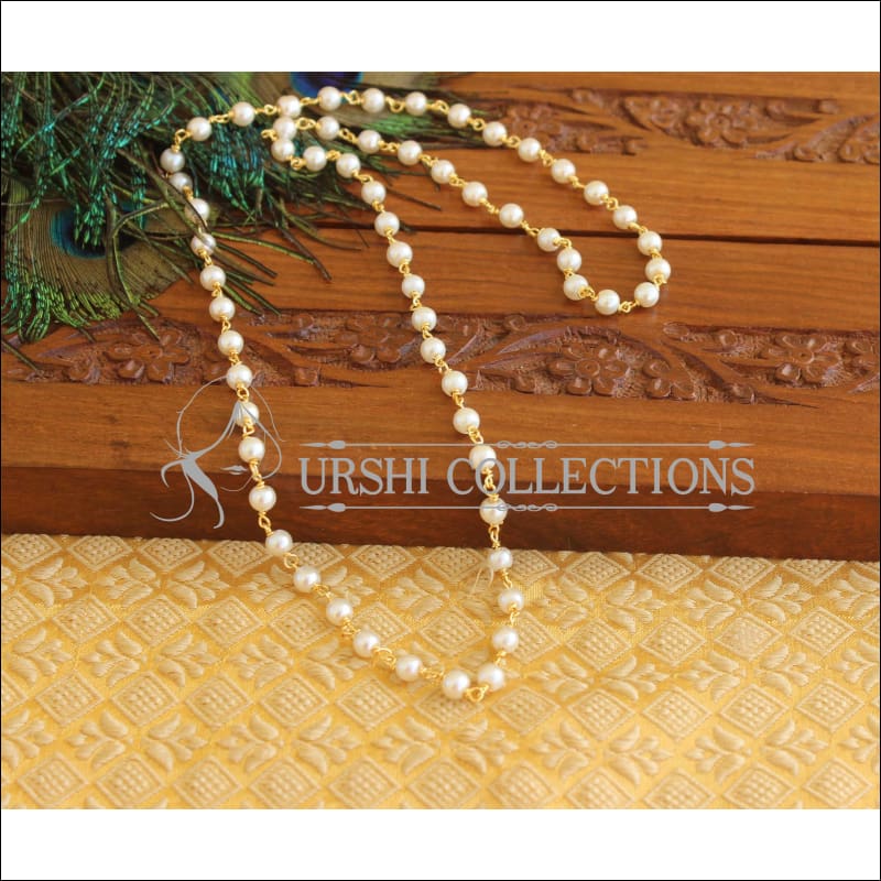 Gold Plated pearl chain M1659 - Necklace Set