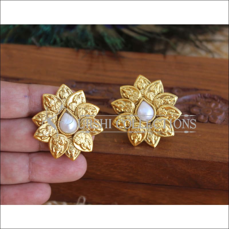 Gold Plated Temple earrings M1667 - Earrings