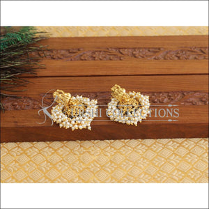 Gold Plated Temple Earrings M1832 - Earrings